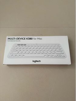 New Unopened Logitech K380 for Mac Wireless Keyboard Cordless White iPhone iPad Bluetooth K-380