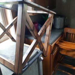 Glass Top End Table