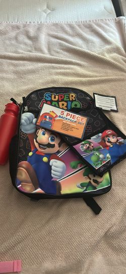 Súper Mario 5 Pieces Backpack