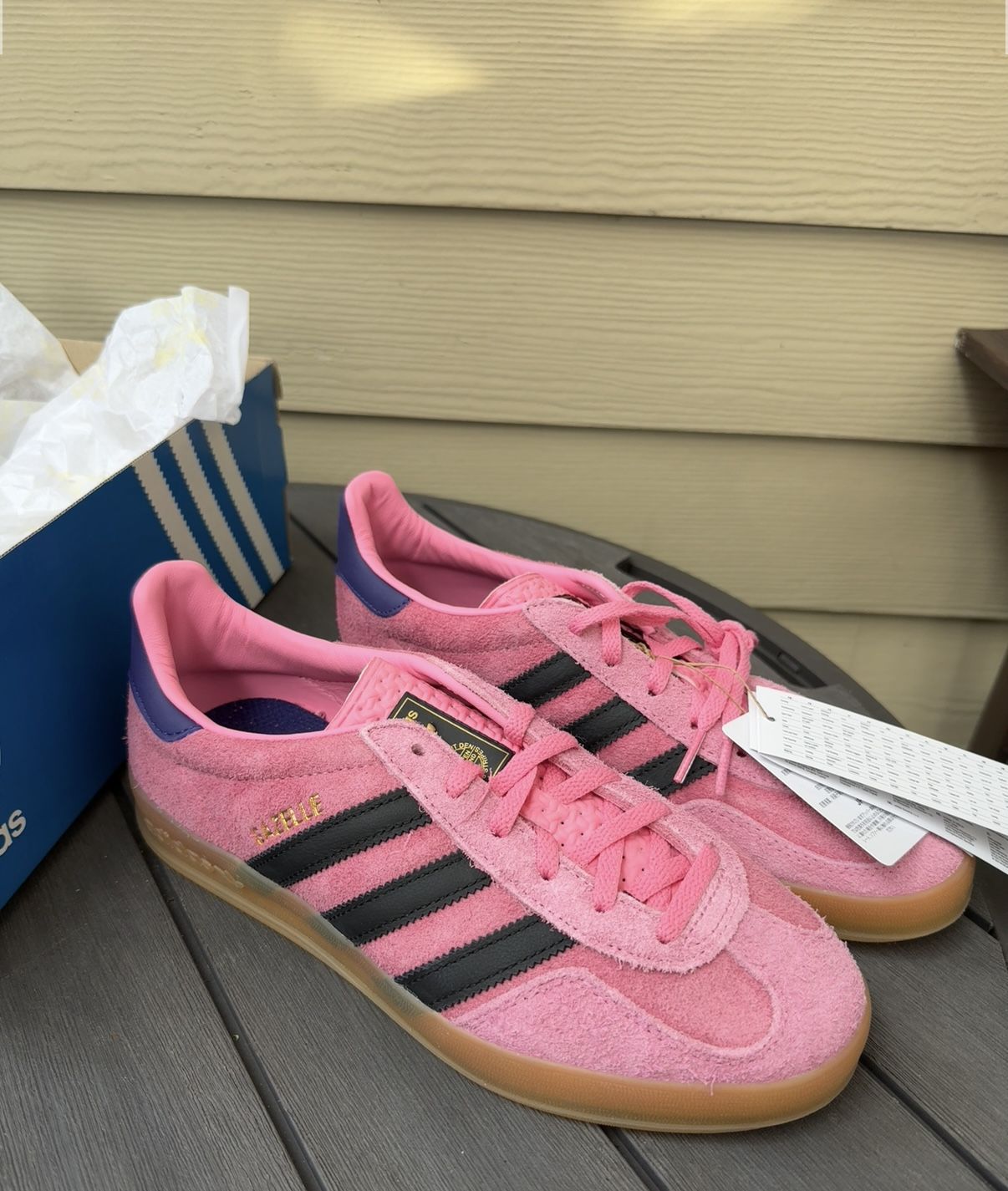 Adidas Bliss Pink Purple Gazelle’s Size 8.5