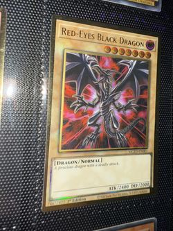 Premium Gold Rare Red-Eyes Black Dragon
