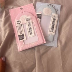 Two Packs Of Id Cards Pink And Blue