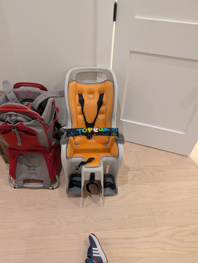 Free Toddler Bike Seat and Hiking Backpack