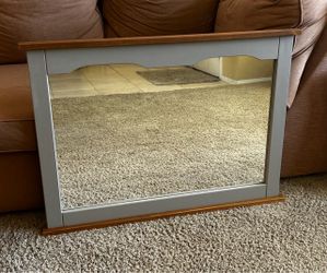 FIRM is ON PRICE: Chalk Painted Mirror (40” wide x 29” High)