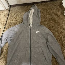Grey Nike Boys  Hoddie 
