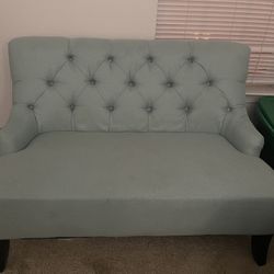 Light Blue Mint Settee 