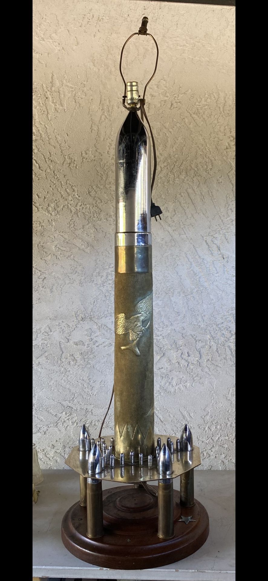 Trench Art Floor Lamp