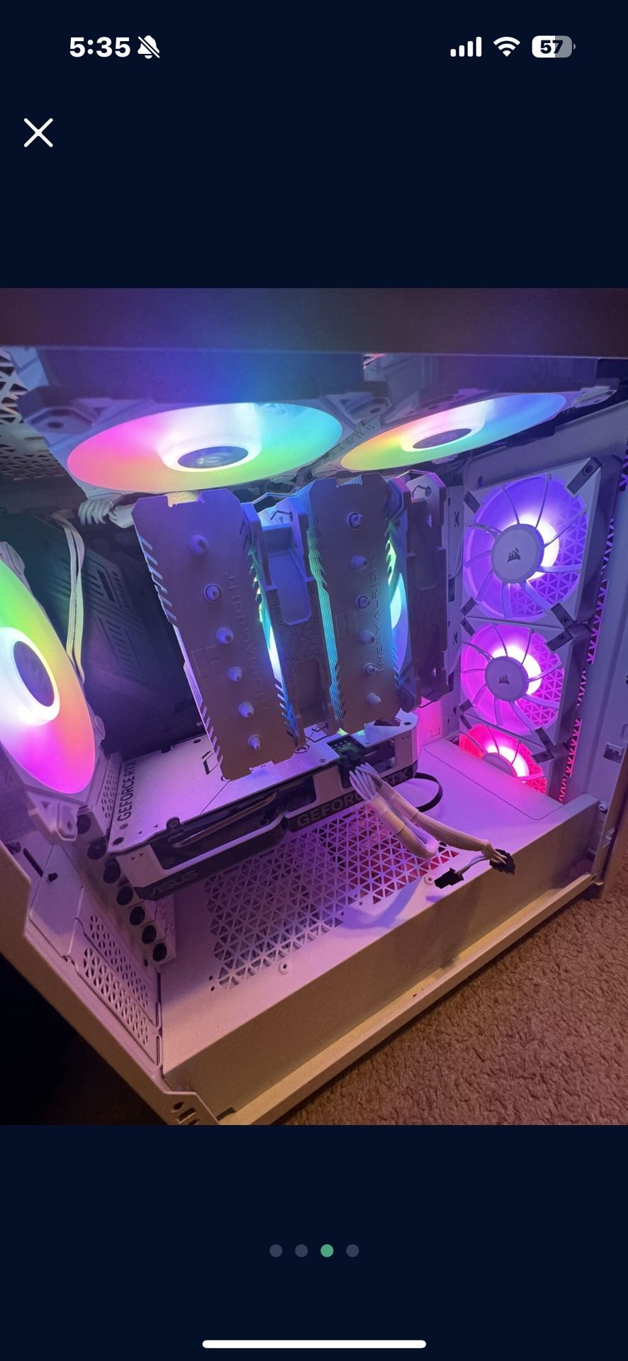 White custom built pc