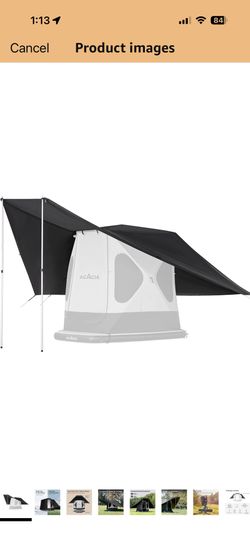 ACACIA Canopy 2-3 Person for Space Acacia Camping System, PU2000 Waterproof Camping Tarp for 4 Season Camping, UPF50+ Sunproof Tent Tarp with 2 Telesc