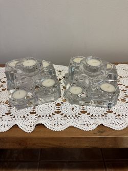 Glass Tea Lite Holder