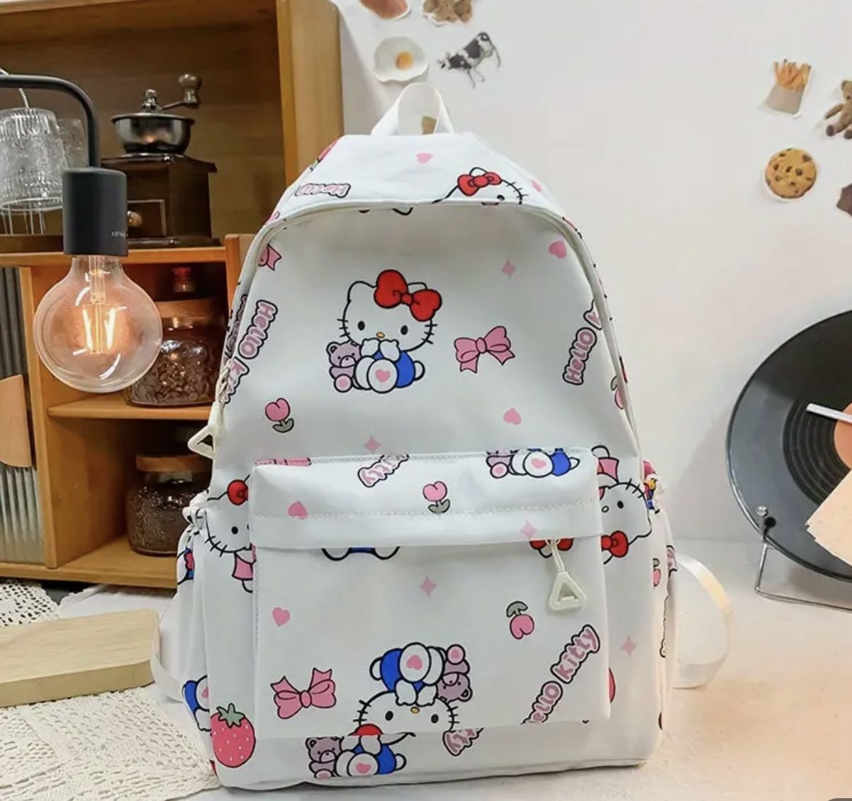 New Hello kitty Backpack White Base