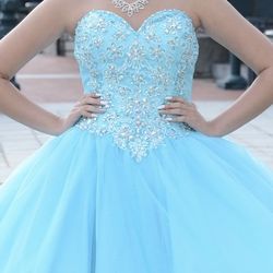 Blue Quinceañera Dress