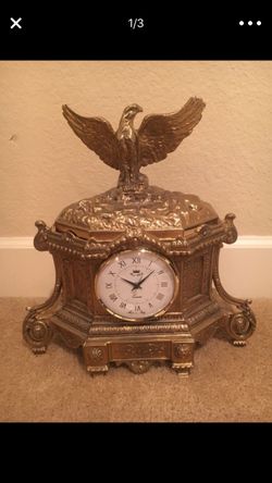 Brass Italian Eagle clock