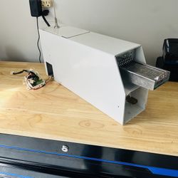 Commercial coin operated coin box housing complete