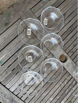 Glass Flower Bowls