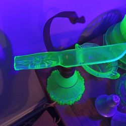 Uranium Glass ,Green Glass 