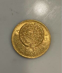 22k Viente Pesos gold coin 1919