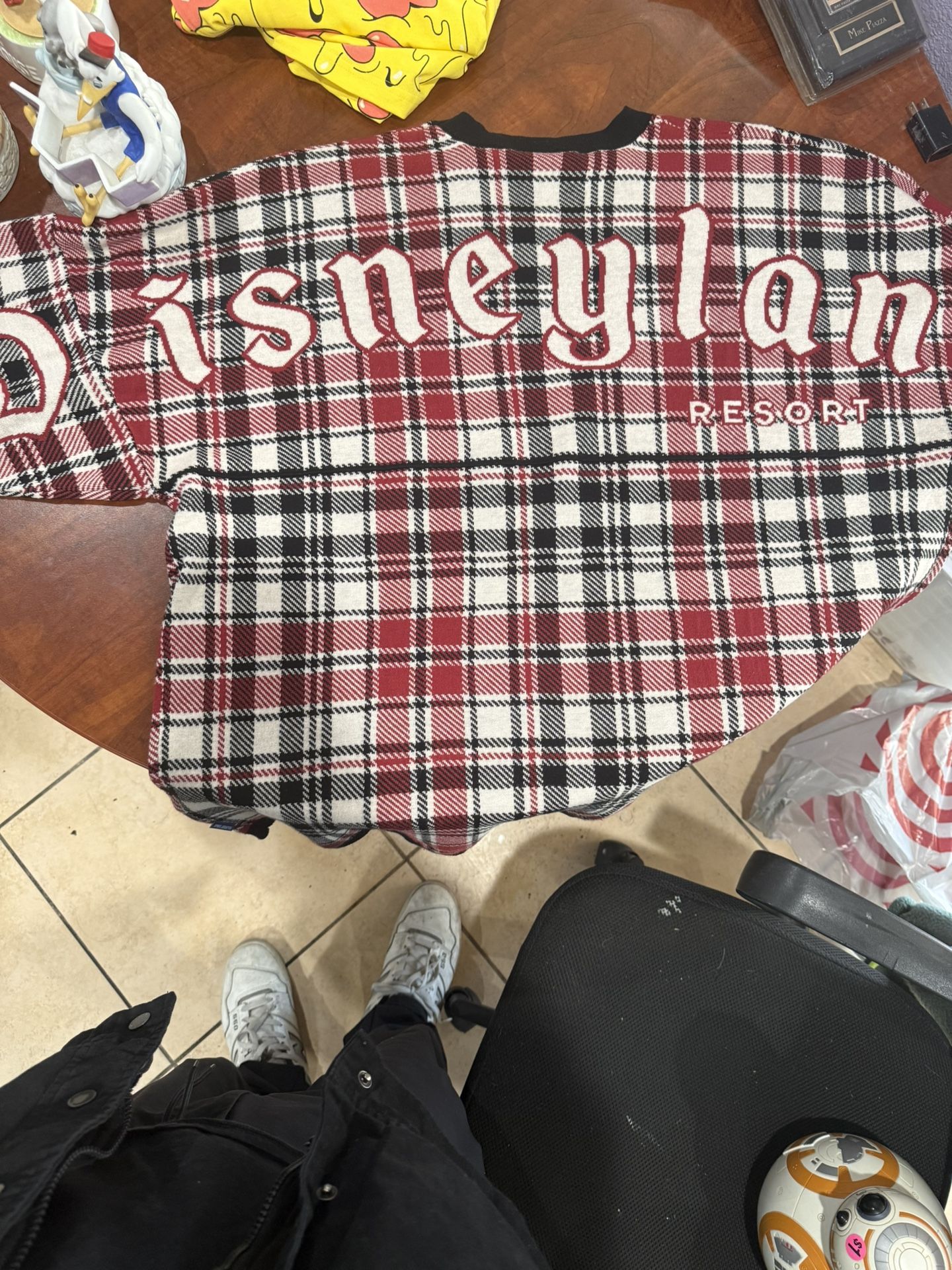 Disneyland Resort Holiday Spirit Jerseys 2018 | PS Family Disney Spirit Jersey Sweater Large Red Plaid Mickey Disneyland Spellout  Size XXL
