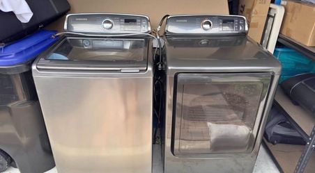 Samsung washer and dryer set - large capacity and steam dryer