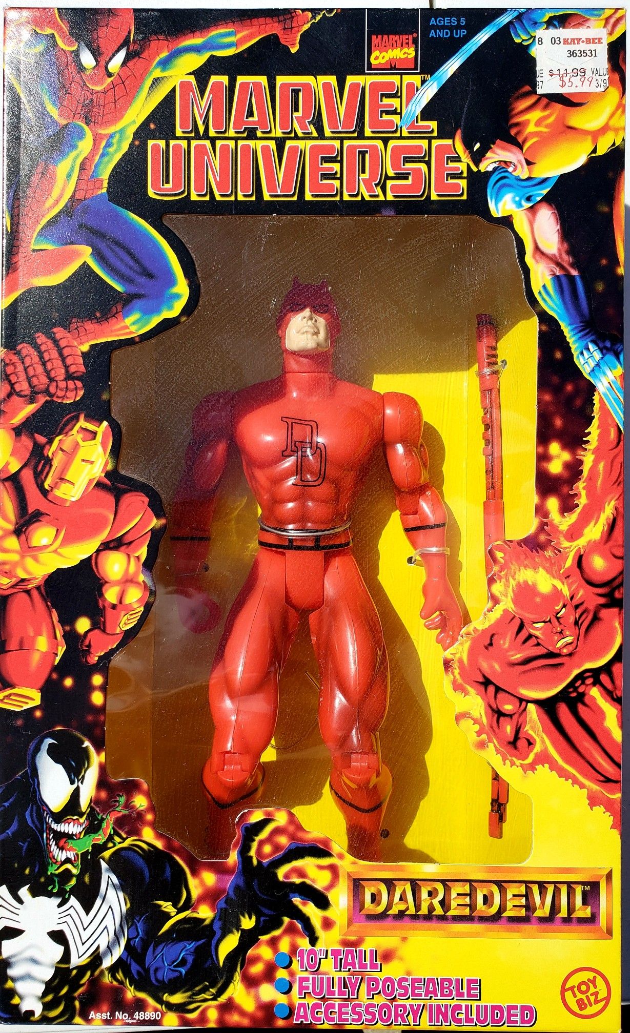 DAREDEVIL 10" Figure 1997 Marvel Toy Biz