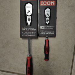 $105 obo, New -  Bundle ICON  G2 Locking Flex Head 1/4" and 3/8" drive