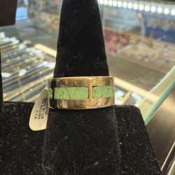 14KT Gold Ring W/ Turquoise 41266-2
