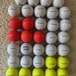 21 TaylorMade Soft Response and 13 Project S golf balls