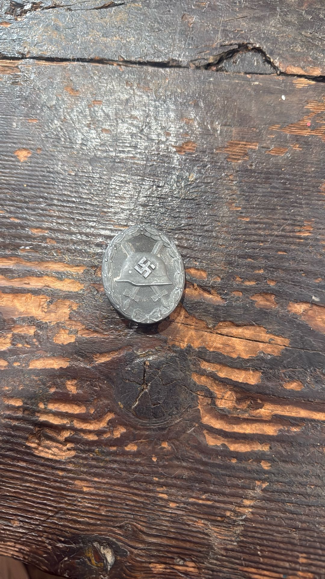 Wound Badge Silver Ww2 German Marked 30