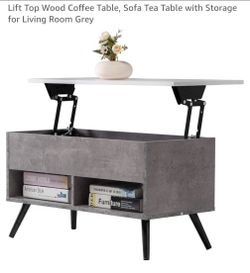 2 marble lift top coffee tables