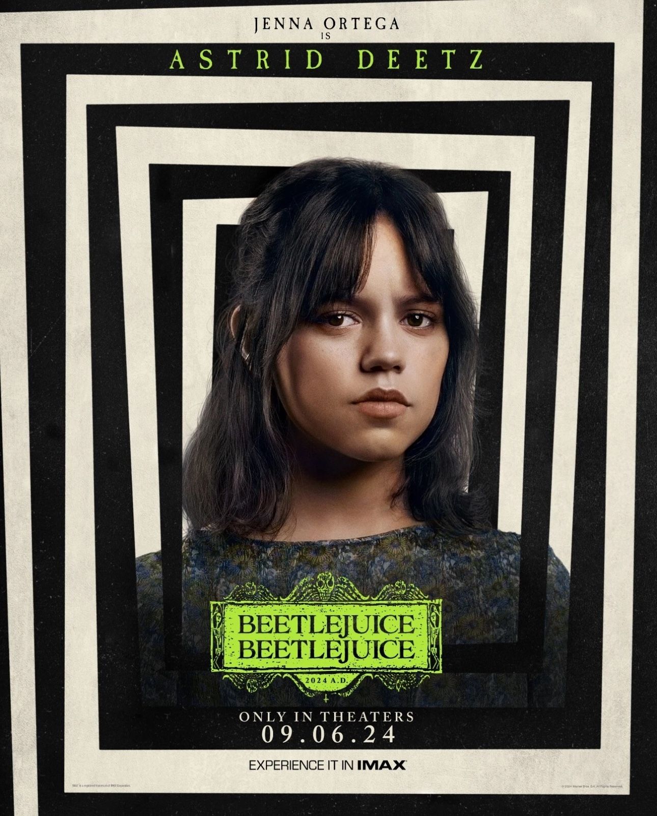 Beetlejuice Beetlejuice Movie Poster 11X17 Jenna Ortega