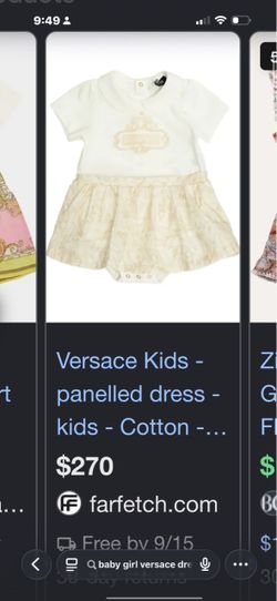 Versace Kids Baby Girl Panelled Dress