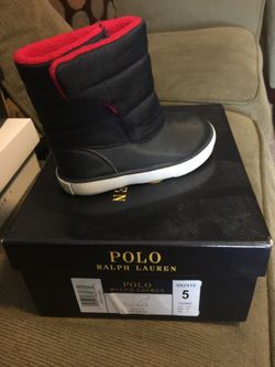 Polo snow boots size 5 toddler