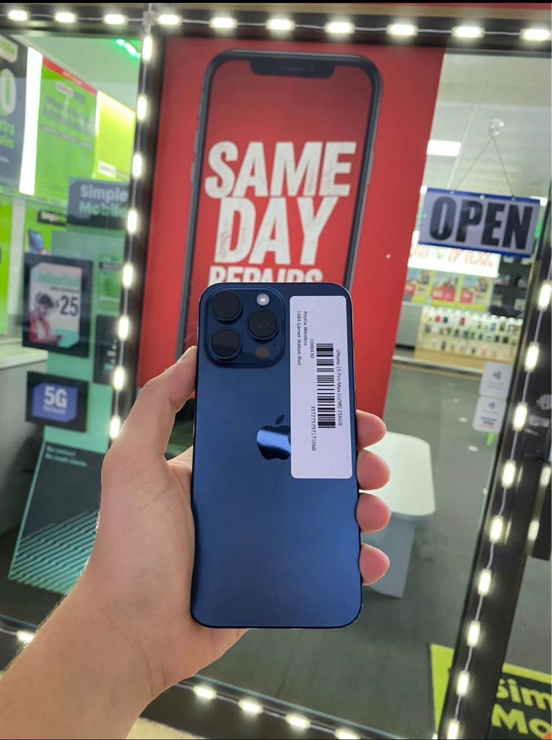 Unlocked iPhone 15 Pro Max (256GB) - $10 to Start (Financing)