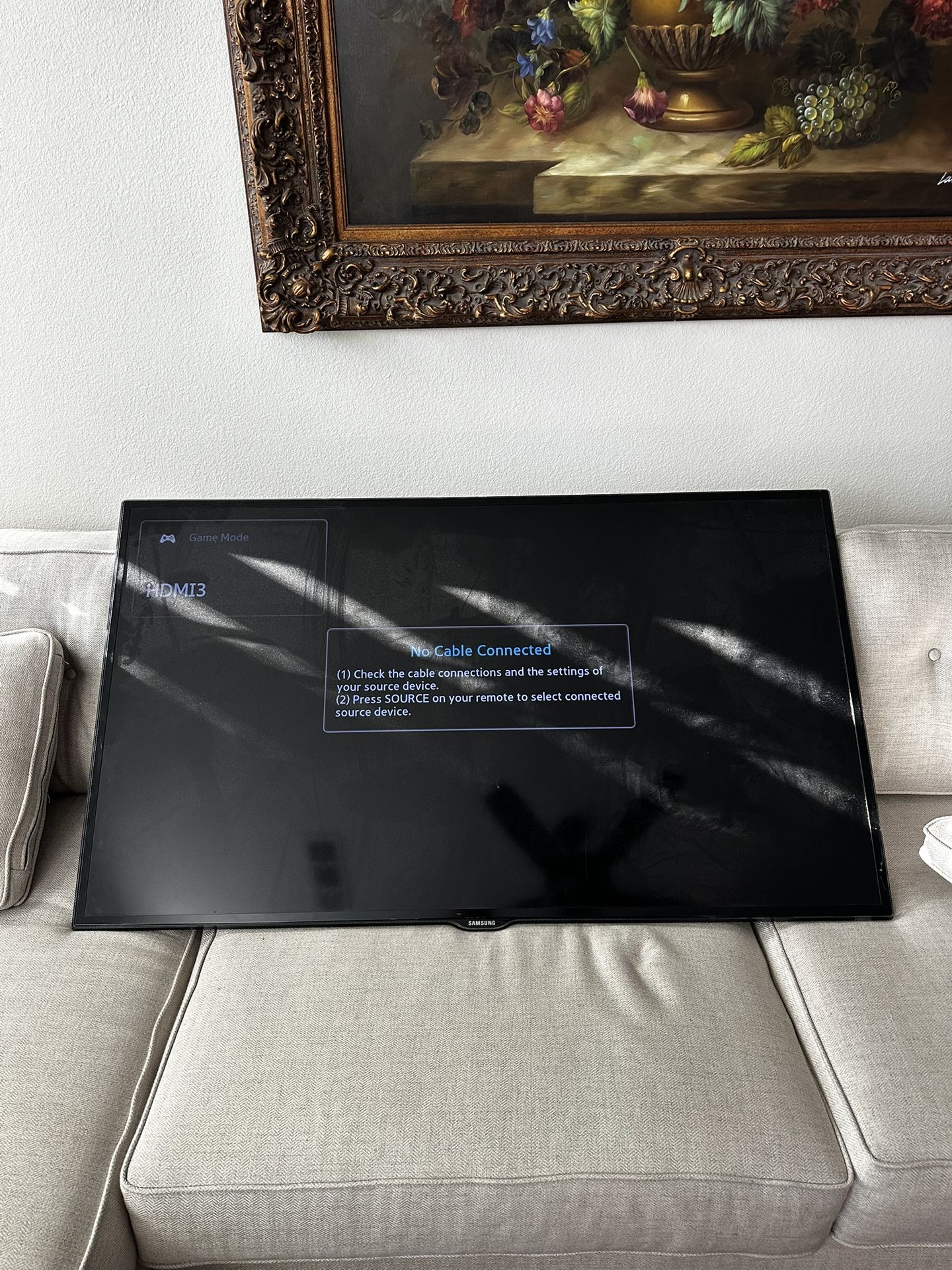 55” Samsung flatscreen TV