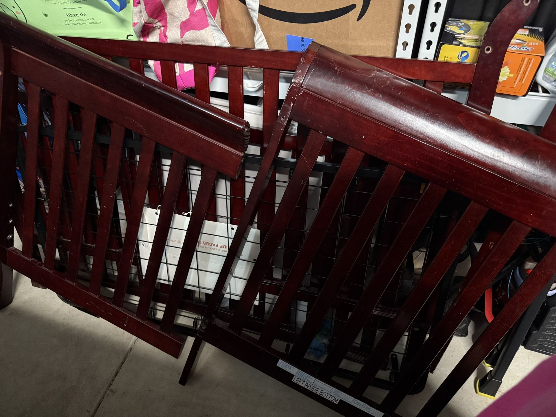 FREE Crib converted to toddler bed