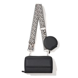 Women's Small Pu Leather Geometric Elegant Square Zipper Bag Sets  
