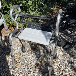 Walker With Seating Bench