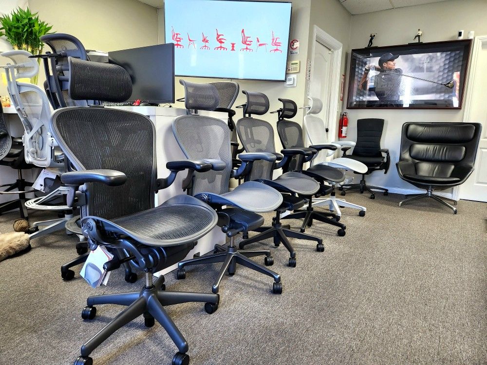 Herman Miller Remastered Aeron Posture-Fit SL Chairs