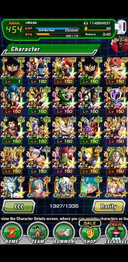 Dragonballz dokkan battle global whale acc