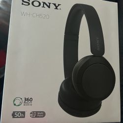 Sony Black Wireless Headphones 