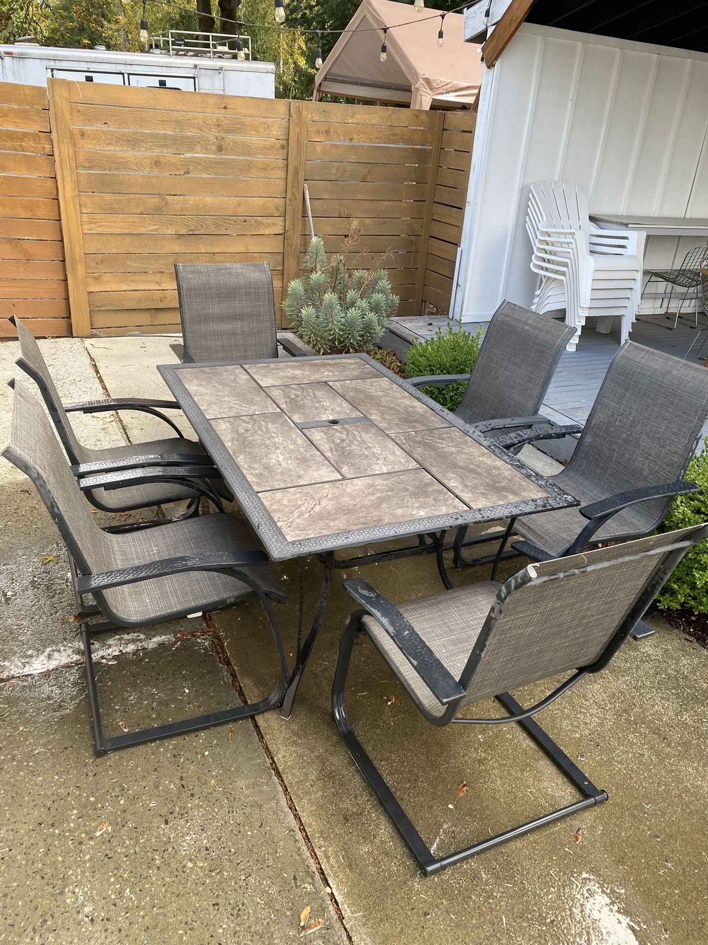 Outdoor Dinner Table Set