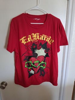 Don ed hardy men's i believe size small large and xlarge rhinestone tshirt ed hardy