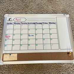 Whiteboard Calendar Dry Erase.
