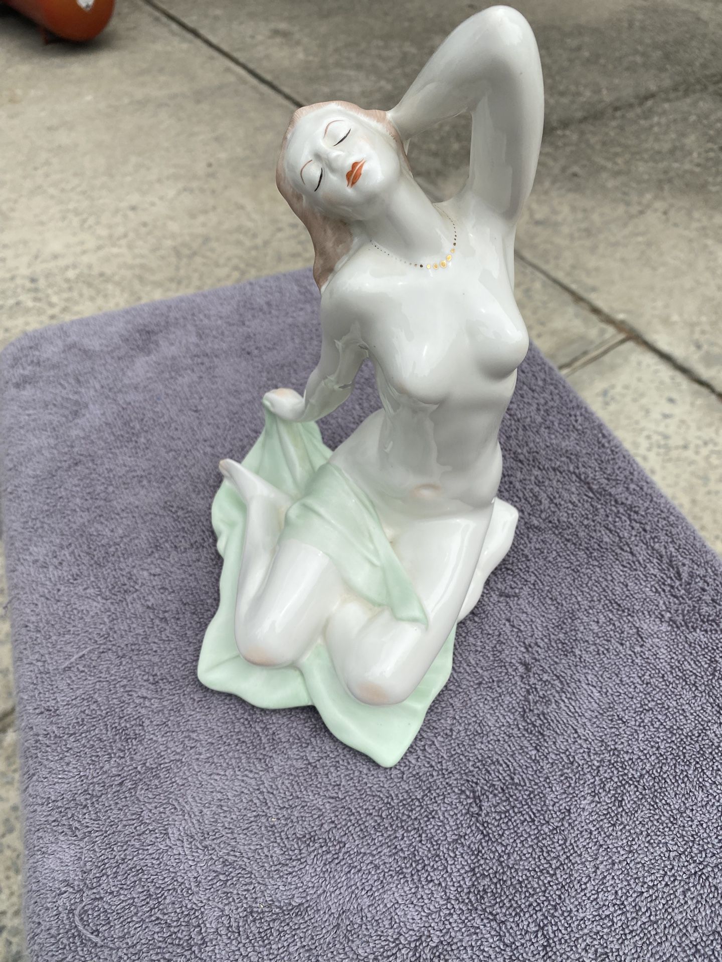 Antique Hungarian Porcelain Figurine
