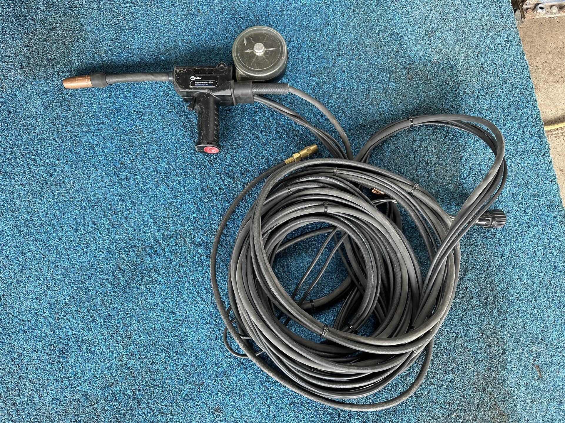 Miller Spoolgun 30A Spoolmatic 30A TESTED & WORKING CAN SEND VIDEOS W TORCH WORKING