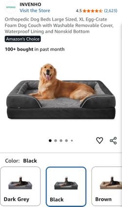 Invenho Orthopedic Dog Beds Large Sized, XL Egg-Crate Foam Dog Bed