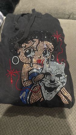 Medium Betty boop rhinestone hoodie