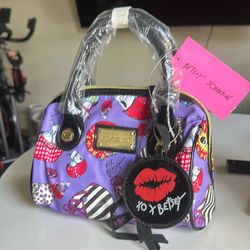 Betsey Johnson Barrel Bag NWT