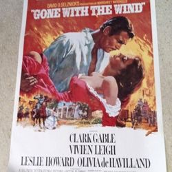 Gone with the wind vintage movie poster
