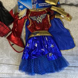 wonder woman/ batman/spiderman costumes